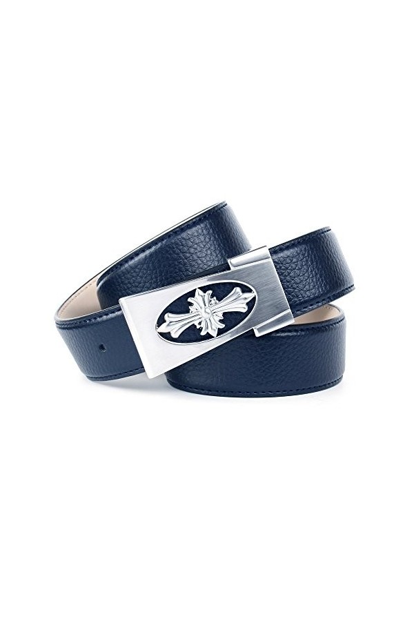 Anthoni Crown A1NET80 Ceinture, Blau Dunkelblau 080 , Taille Fabricant: 90 Femme