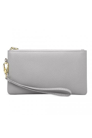 SENDEFN Pochette Femme, Portefeuille Pochette Femme en Cuir avec Blocage RFID, Sac a Main et Clutches Femme avec Bracelet et 