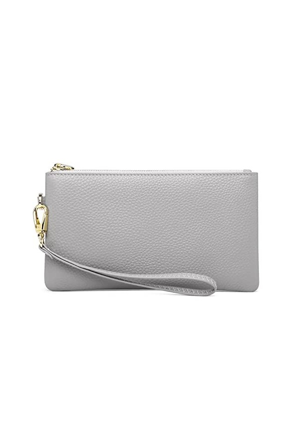 SENDEFN Pochette Femme, Portefeuille Pochette Femme en Cuir avec Blocage RFID, Sac a Main et Clutches Femme avec Bracelet et 
