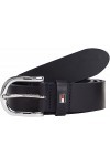 Tommy Hilfiger Ceinture Femme New Danny Belt Ceinture Cuir, Bleu Night Sky , 85