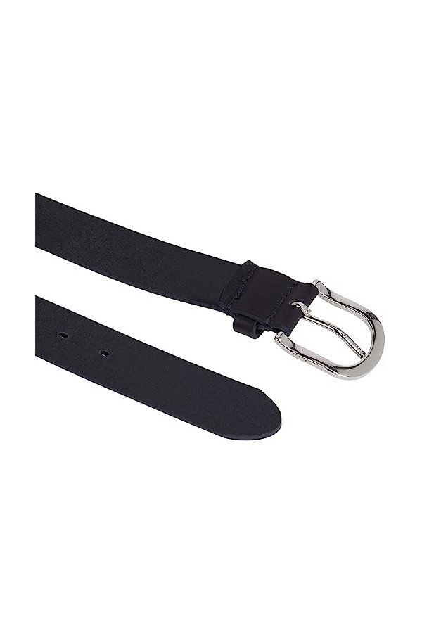 Tommy Hilfiger Ceinture Femme New Danny Belt Ceinture Cuir, Bleu Night Sky , 85