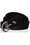 Tommy Hilfiger Ceinture Femme TH Timeless Belt 2.5 Ceinture Cuir, Noir Black , 100