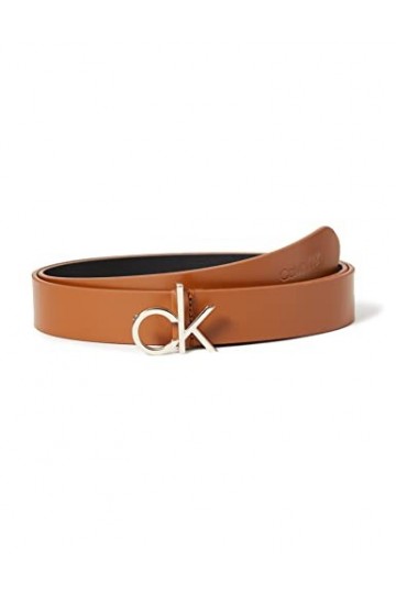 Calvin Klein CK Logo Belt 30MM Ceinture, Cognac, 75 cm Femme