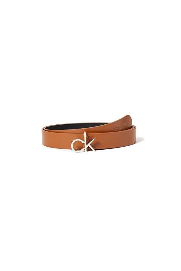 Calvin Klein CK Logo Belt 30MM Ceinture, Cognac, 75 cm Femme