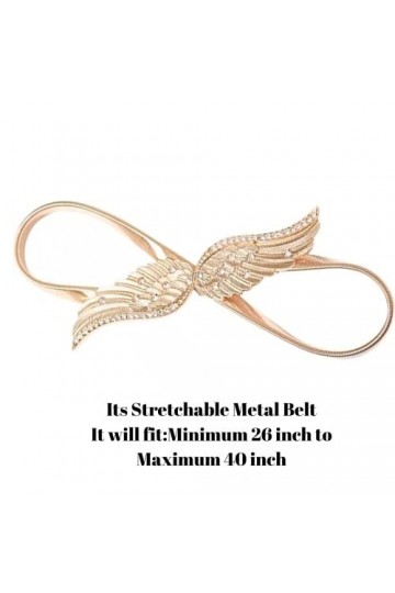 SATYAM KRAFT 1 ceinture extensible en métal avec ailes dange pour femme, design élégant, ceinture kanduro pour filles, femme