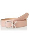 Calvin Klein RE-Lock CK Logo Belt 30MM PBl Ceintures, Cafe Au Lait, 85 Femme