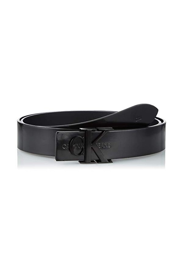 Calvin Klein Logo SM LTH 30MM Ensemble daccessoire dhiver, Black, 95 Femme