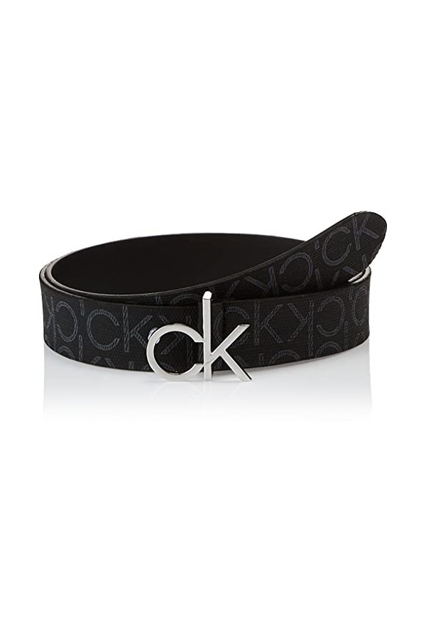Calvin Klein Logo Belt 3.0 W95 Black Mono