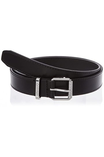 Calvin Klein Must SQR Roller Buckle Belt Ceinture, CK Black, 85 Femme