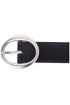 Calvin Klein Jeans Femme Ronde Classique 25 Mm Ceinture, Noir, 95 cm EU