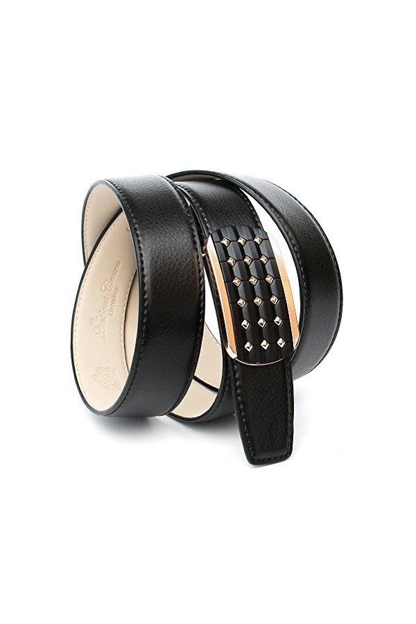 Anthoni Crown A4BPT10 Ceinture, Noir 010 , Taille du Fabricant:95 Femme