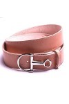 Ceinture large pour femmes cuir naturel piqûre sellier boucle étrier de cheval mode équitation