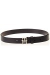 Tommy Hilfiger Ceinture Femme TH Logo 2.5 Ceinture Cuir, Bleu Space Blue , 100