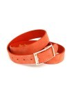 Anthoni Crown Ledergürtel Ceinture, Orange, 90 Femme