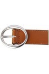 Calvin Klein Jeans Round Classic Belt 25MM Ceinture, Cognac, 125 Femme