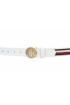 Tommy Hilfiger TH Round Elastic Belt W85 White/Corp