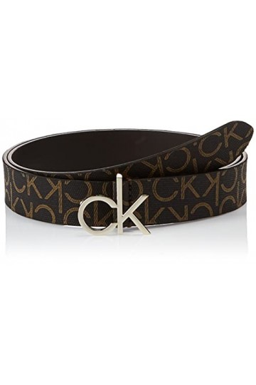 Calvin Klein Logo Belt 3.0 W85 Brown Mono Mix