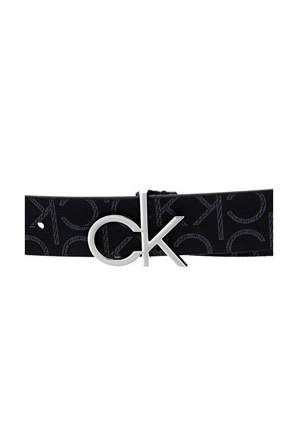 Calvin Klein Logo Belt 3.0 W75 Black Mono