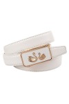 Anthoni Crown A4WST90 Ceinture, Blanc 060 , 90 Femme