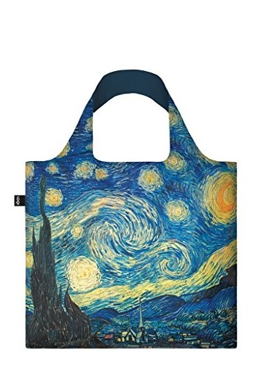 LOQI Museum Vincent Van Gogh The Starry Night Bag Sac de Plage, 50 cm, 20 liters, Multicolore Multicolour 