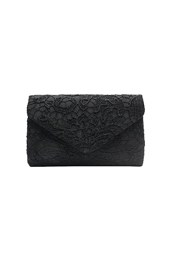 Pochettes et Clutches Femme Sac à Main Dentelle Double Pochette Elégante Mariage Sac de Soirée Enveloppe avec Décor Clutches 