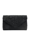 Pochettes et Clutches Femme Sac à Main Dentelle Double Pochette Elégante Mariage Sac de Soirée Enveloppe avec Décor Clutches 