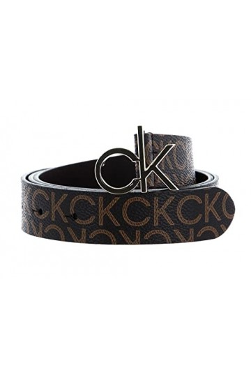 Calvin Klein Re-Lock Logo Belt 30MM Mono W85 Brown Mono