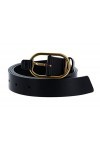 Tommy Hilfiger TJW Luxe Oval Buckle Belt W85 Black
