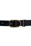 Tommy Hilfiger TJW Luxe Oval Buckle Belt W85 Black