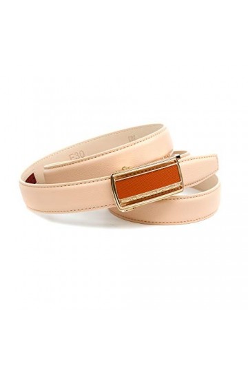 Anthoni Crown Ledergürtel Ceinture, Beige, 100 Femme