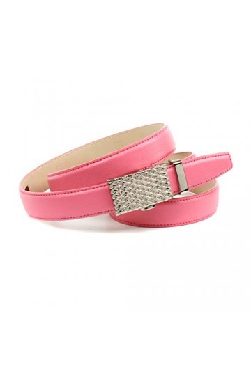 Anthoni Crown Ledergürtel Ceinture, Rosa, 105 Femme