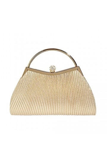 HIMS Pochettes et Clutches Femme - Pochette Cérémonie Mariage avec Chaîne Détachable, Sac de Soirée Femme Chic - Sac à Main d