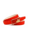 Anthoni Crown Ledergürtel Ceinture, Rot, 100 Femme