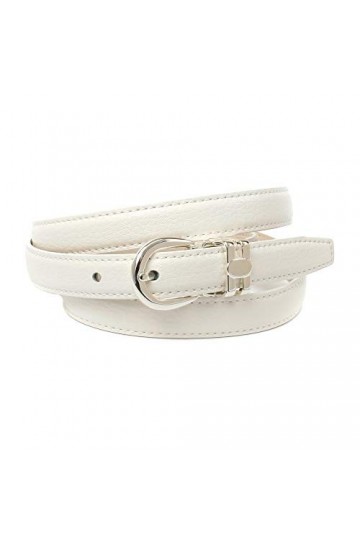 Anthoni Crown Ledergürtel Ceinture, Pink, 90 Femme