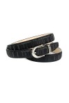 Anthoni Crown Ledergürtel Ceinture, Schwarz, 105 Femme