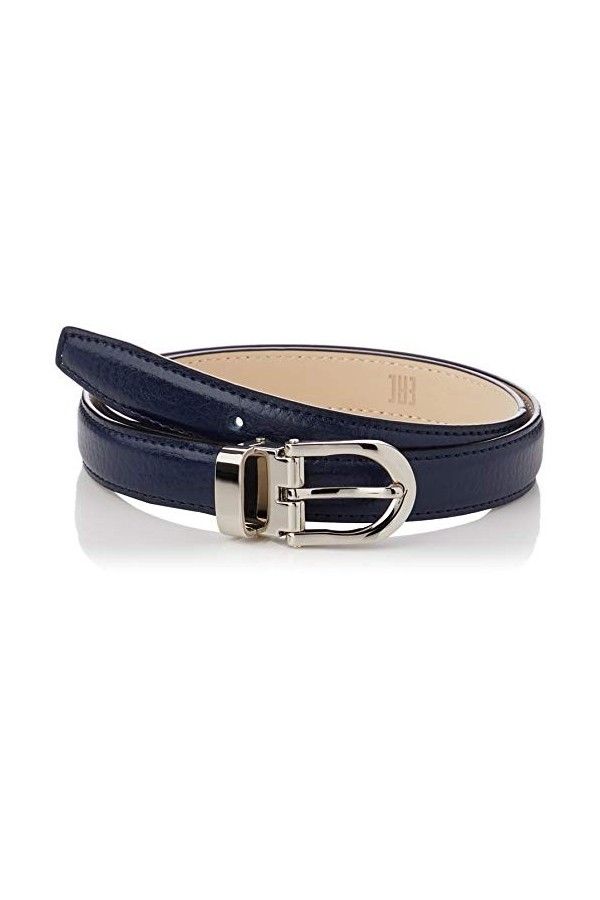 Anthoni Crown Ledergürtel Ceinture, Dunkelblau, 95 Femme