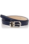 Anthoni Crown Ledergürtel Ceinture, Dunkelblau, 95 Femme