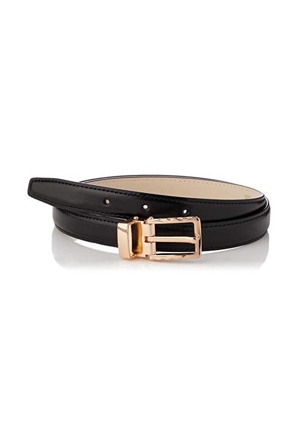 Anthoni Crown Ledergürtel Ceinture, Schwarz, 90 Femme
