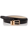 Anthoni Crown Ledergürtel Ceinture, Schwarz, 90 Femme