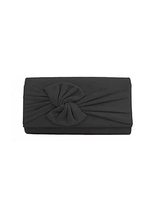 Eferri Pochette Sac De Soirée Motillejo Pochette Enveloppe Pochette Classique Femme Sac De Soirée Clutche Noir