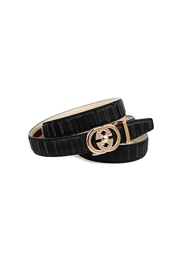 Anthoni Crown Ledergürtel Ceinture, Schwarz, 100 Femme