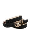 Anthoni Crown Ledergürtel Ceinture, Schwarz, 100 Femme