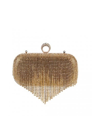 EVEOUT Strass Scintillant Pochettes et Clutches pour Femmes Sac à Main de soirée Sac dépaule Sac à Main pour la fête de Mari