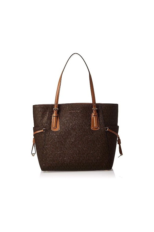Michael Kors Voyager, Bag Femme, Marron Brown , 16x29x39 Centimeters W x H x L 