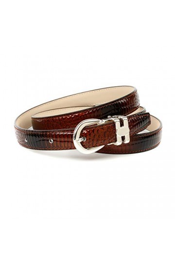Anthoni Crown Ledergürtel Ceinture, Braun, 90 Femme