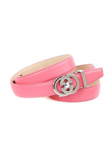 Anthoni Crown Ledergürtel Ceinture, Rosa, 75 Femme