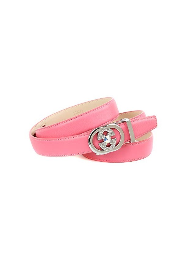 Anthoni Crown Ledergürtel Ceinture, Rosa, 75 Femme