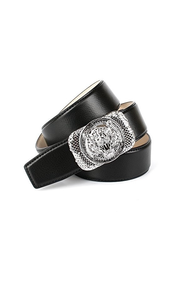 Anthoni Crown A1tt10 Ceinture, Noir 010 , 95 cm Femme