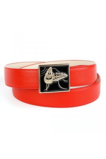 Anthoni Crown A4ALT60 Ceinture, Rouge Rot 060 , 85 cm Femme