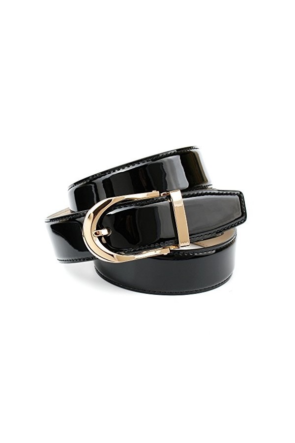 Anthoni Crown, Ceinture Femme, Schwarz Grau 010 , 105